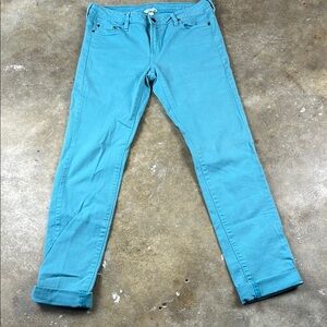 Garnet Hill jeans in a teal color
Size: 8L